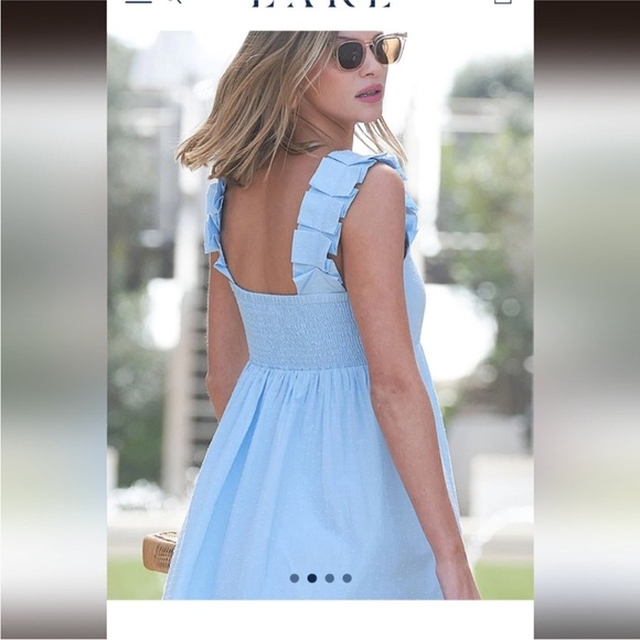 LAKE Lolly dress in morning blue size large EUC - Picture 3 of 12